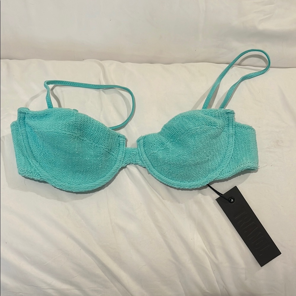 NWT TRIANGL Aqua Underwire BIKINI TOP